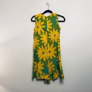 Vintage Green and Yellow Romper
